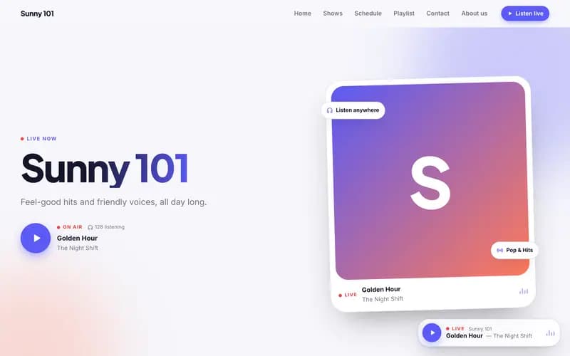 The Airwave website template