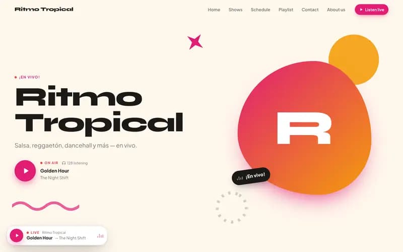 The Carnival website template
