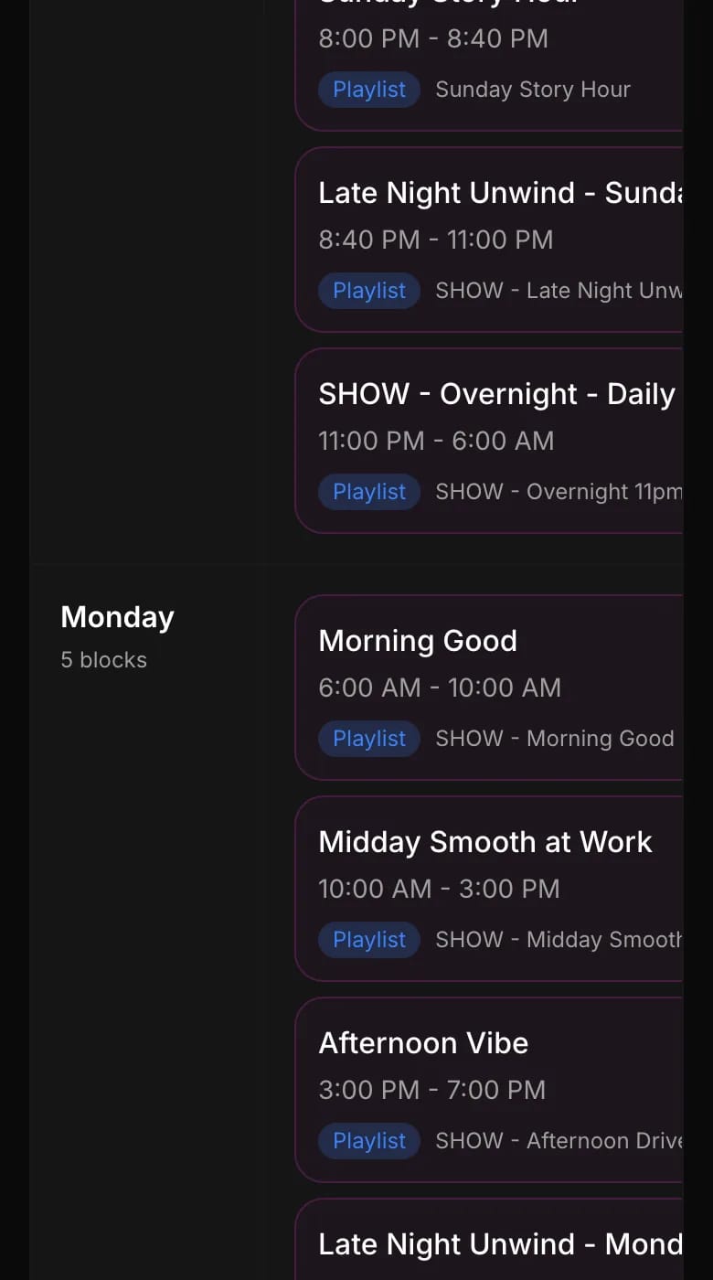 Your week, scheduled